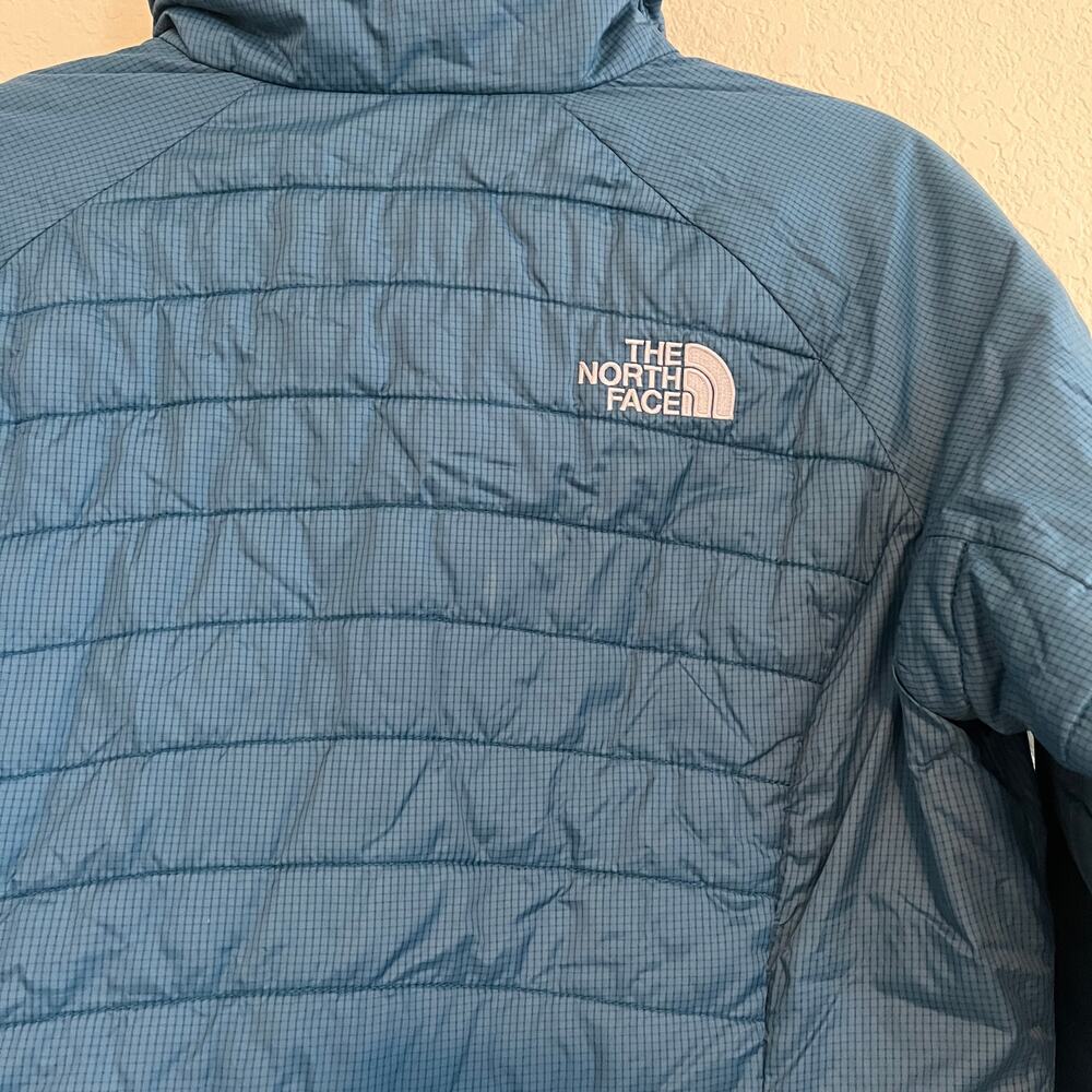 The North Face Full Zip Quilted Puffer Jacket Blue Size Small - Picture 5 of 7